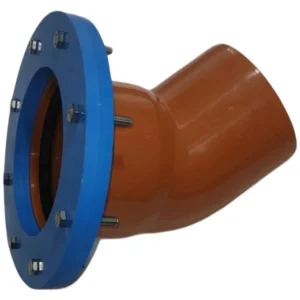 Фланцевое соединение под 45* для канализационной трубы 110мм